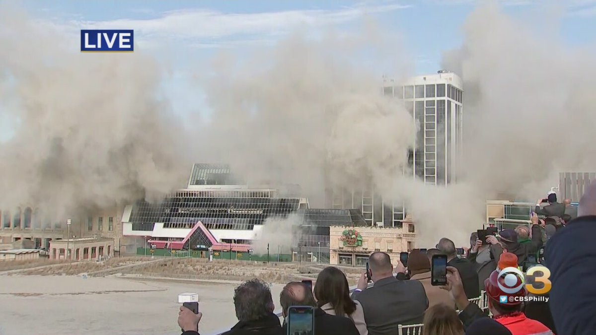 TRUMP PLAZA IMPLOSION: Watch the moment the former Trump Plaza hotel and casino in Atlantic City came down