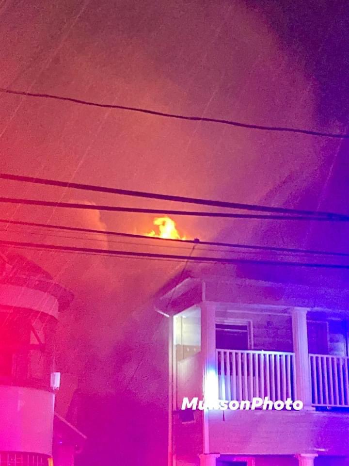 Newark  9 Schley Street 02:03 Hours Heavy fire 1st floor extension to all floors 2.5 Story Wood Frame Dwelling. DC1 Soecial Called an Additional Signal 9 with 2&2 to the scene. 1 female transported by EMS no particulars