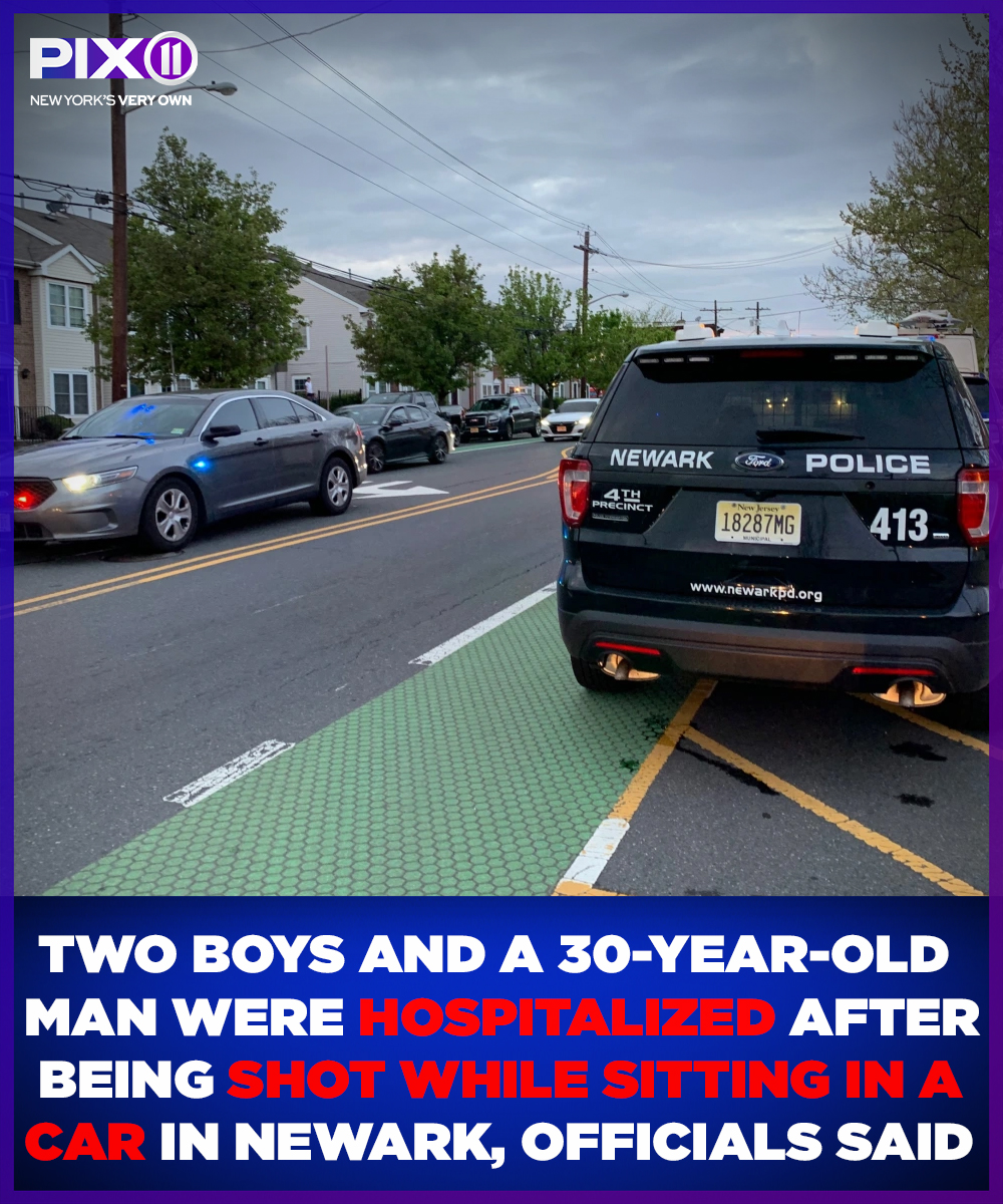 Two children – ages 4 and 7 – and a man were shot while in a car in Newark Wednesday evening, officials said.  The shooting happened at Irvine Turner Boulevard and West Kinney Street around 5:50 p.m. The two kids and a 30-year-old man were hospitalized
