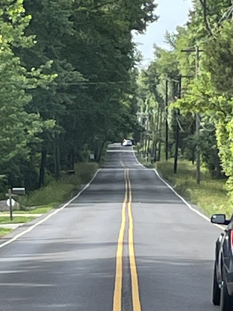 One person is dead and another injured after a tree crushed a car in Hainesport Burlington County, NJ.