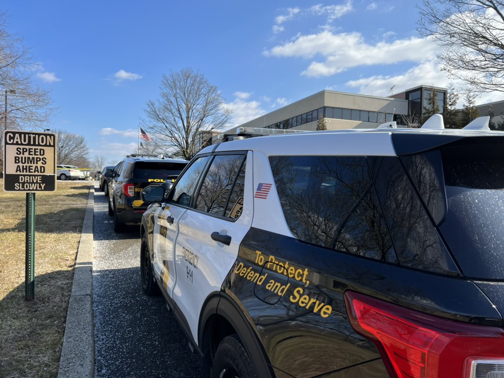 Large police investigation in Somerset, NJ at the central HQ of @PSEGdelivers. Sources say it is a shooting in the parking lot