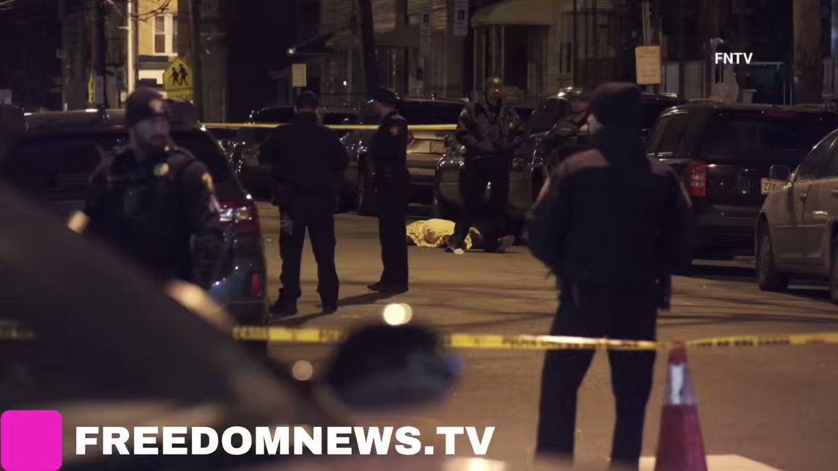 Person fatally shot in the head outside a firehouse on the corner of Van Nostrand Ave in Jersey City, New Jersey. Victim's lifeless body found in the roadway near a scooter. No arrests at this time.