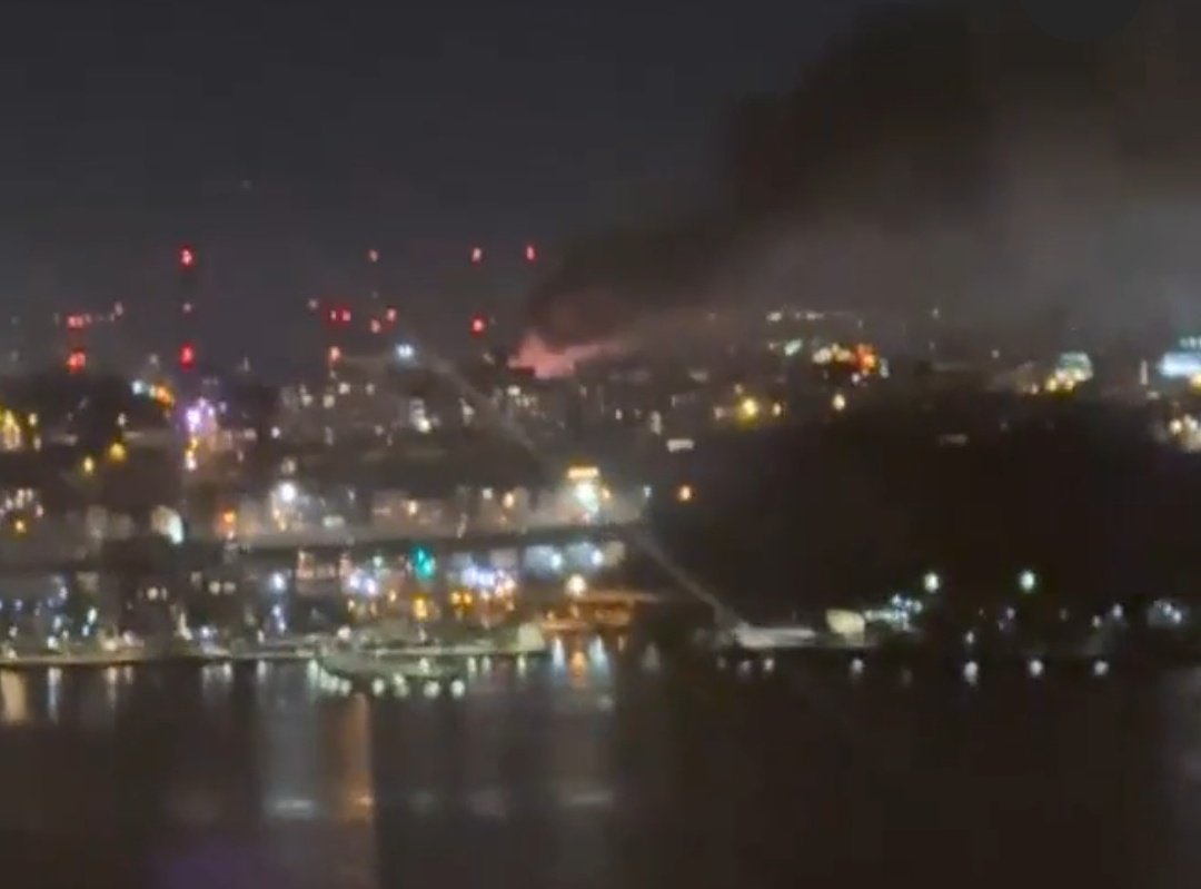 2 multiple alarm fires across the Hudson in Jersey. The smoke is blowing into NYC