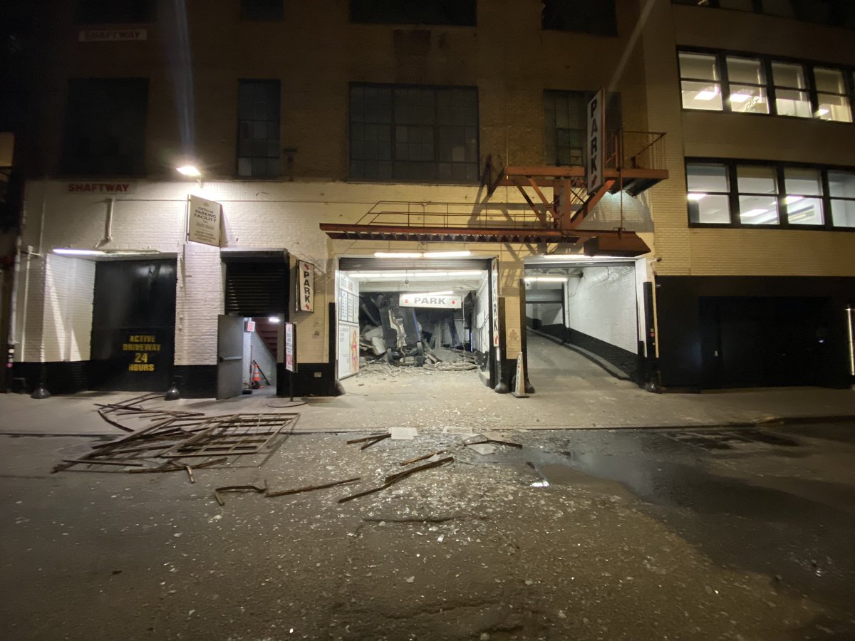 Yesterday, a building collapsed at 45 Ann St. in Manhattan.